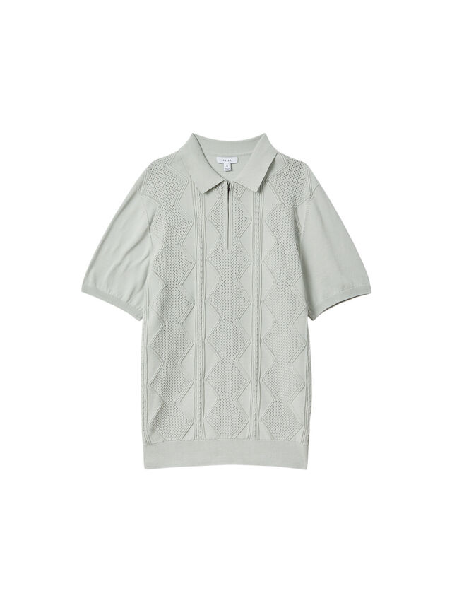 Tropic Cotton Half-Zip Polo Shirt